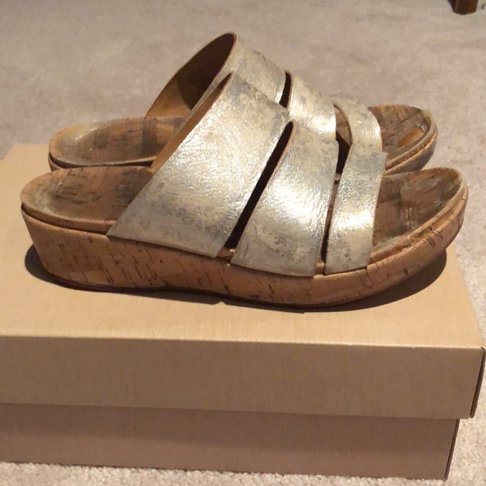 Kork-Ease Menzie silver women’s size 8 sandal